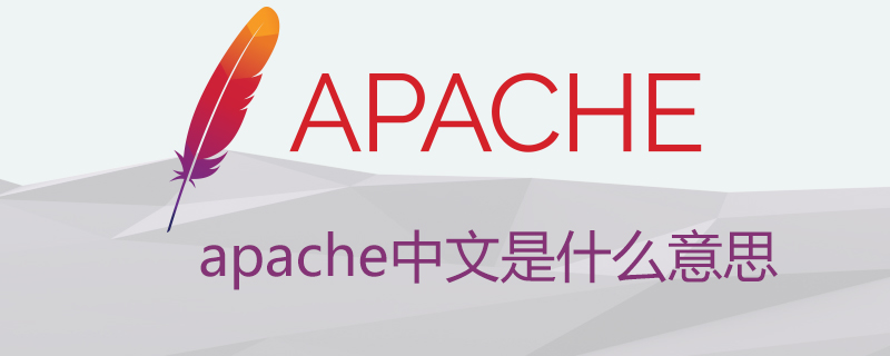 apache中文是什么意思