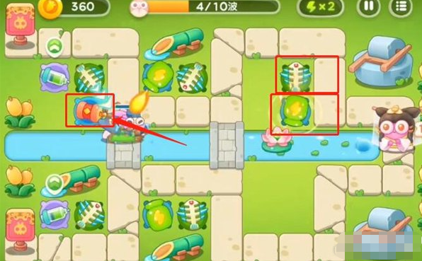 保卫萝卜4白萝卜传奇第38关攻略