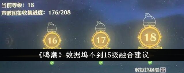 《鸣潮》数据坞不到15级融合建议