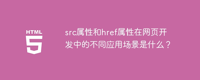 src和href属性在网页开发中的应用场景有何差异？