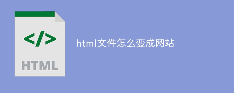 html文件怎么变成网站