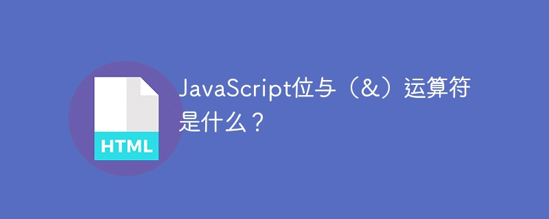 JavaScript位与（&amp;）运算符是什么？