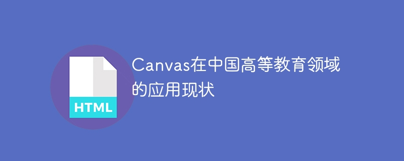 canvas在中国高等教育领域的应用现状