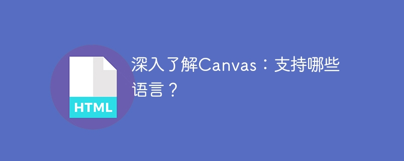 了解Canvas：支持哪些编程语言？