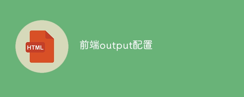 前端output配置