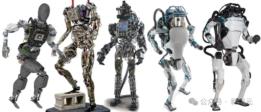 Atlas的原始渲染图，以及随后的四代机器人