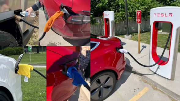 夏日炎炎 如何给特斯拉快速充电?一布解决!