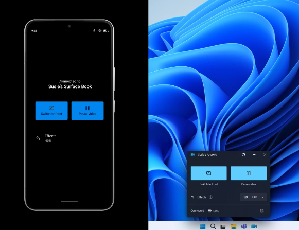 微软推出新功能:Windows 11用户可将Android设备摄像头用作PC摄像头