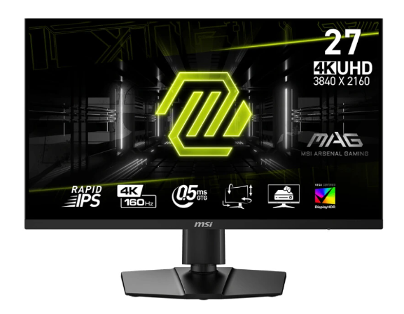 微星推出新款MAG 274UPF E2游戏显示器：4K 160Hz Rapid IPS屏幕带来极致游戏体验