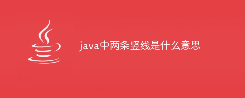 java中两条竖线是什么意思