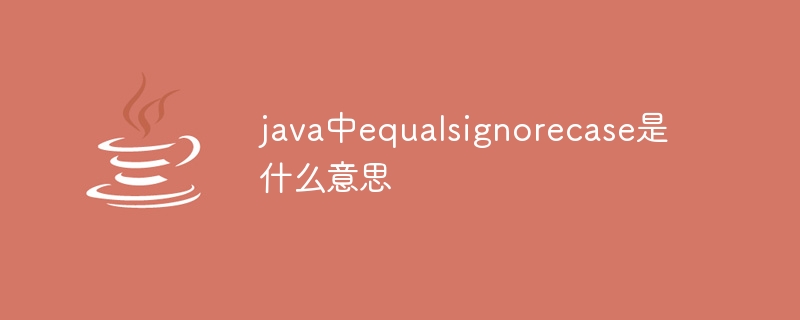 java中equalsignorecase是什么意思