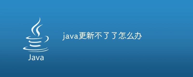 java更新不了了怎么办