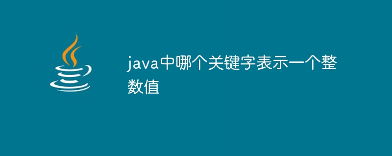 java中哪个关键字表示一个整数值