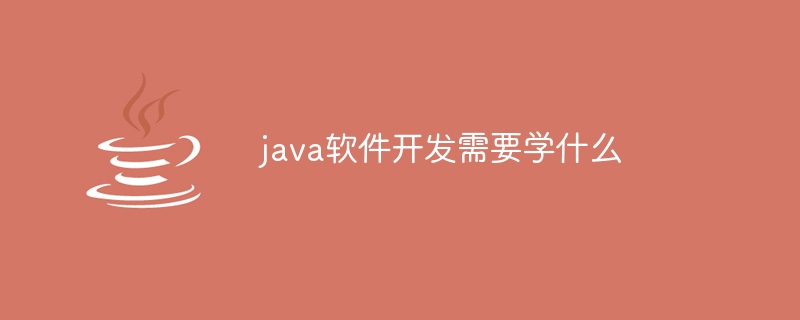 java软件开发需要学什么