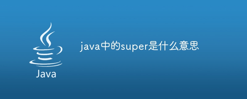 java中的super是什么意思