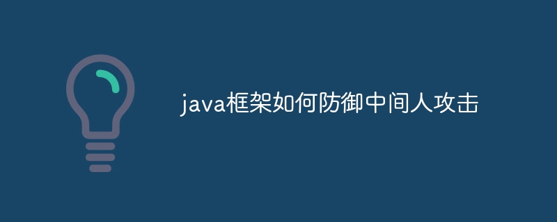 java框架如何防御中间人攻击