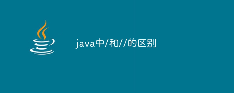 java中/和//的区别