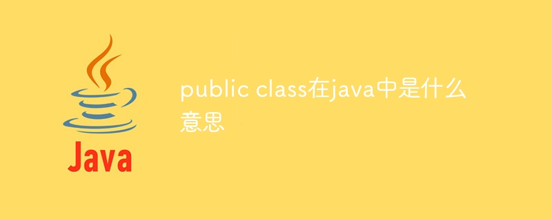 public class在java中是什么意思