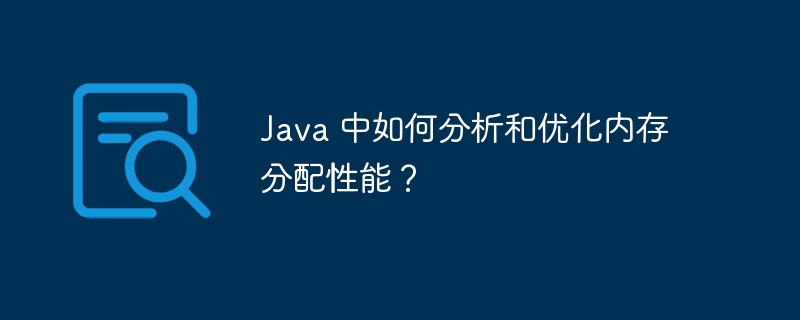 Java 中如何分析和优化内存分配性能？