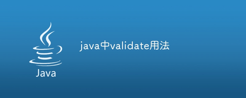 java中validate用法