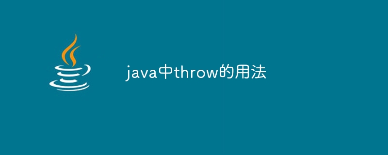 java中throw的用法