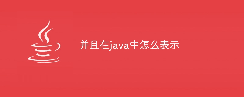 并且在java中怎么表示