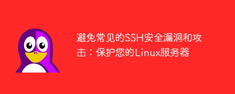 避免常见的ssh安全漏洞和攻击：保护您的linux服务器