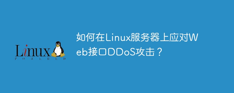 如何在linux服务器上应对web接口ddos攻击？