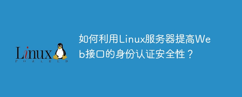 如何利用linux服务器提高web接口的身份认证安全性？