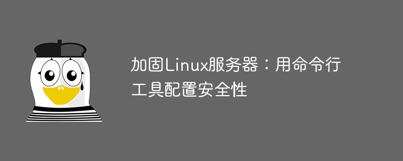 加固Linux服务器：用命令行工具配置安全性