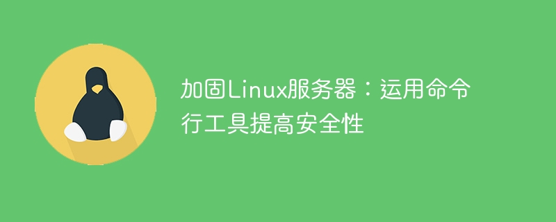 加固linux服务器：运用命令行工具提高安全性