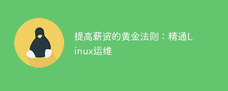 提高薪资的黄金法则：精通linux运维