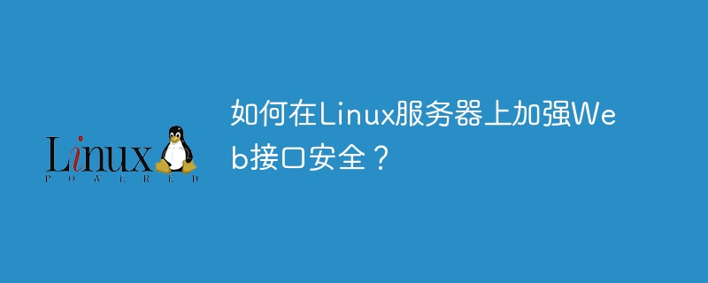 如何在Linux服务器上加强Web接口安全？