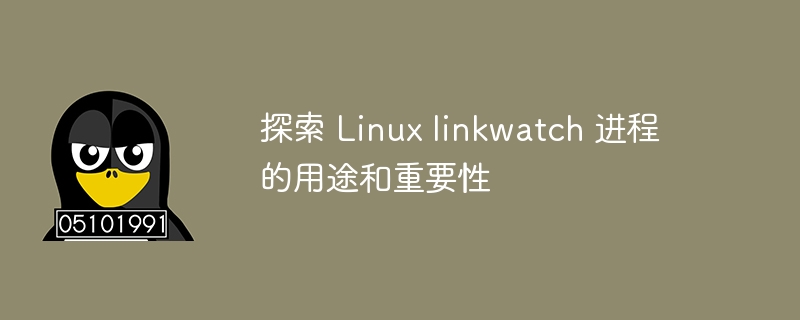 探索 linux linkwatch 进程的用途和重要性