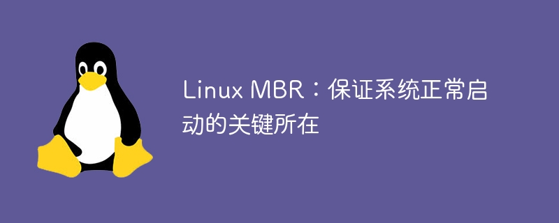 linux mbr：保证系统正常启动的关键所在