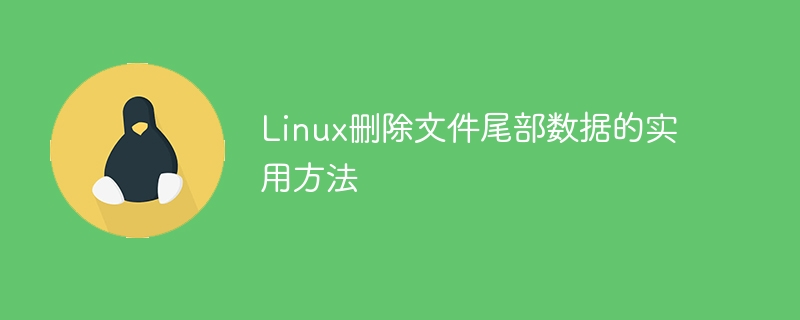 linux删除文件尾部数据的实用方法