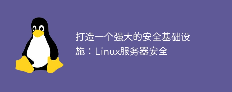 打造一个强大的安全基础设施：Linux服务器安全