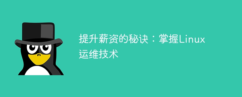 提升薪资的秘诀：掌握Linux运维技术