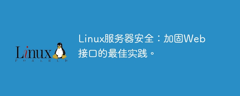 Linux服务器安全：加固Web接口的最佳实践。