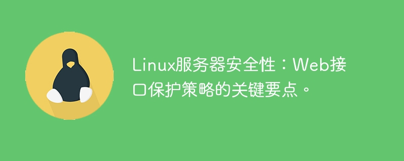 Linux服务器安全性：Web接口保护策略的关键要点。