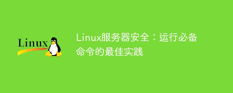 linux服务器安全：运行必备命令的最佳实践