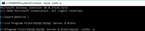 如何以不同用户身份登录MySQL？