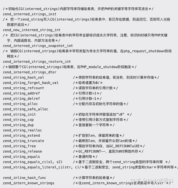 分析PHP底层内核源码之变量 (二) zend_string
