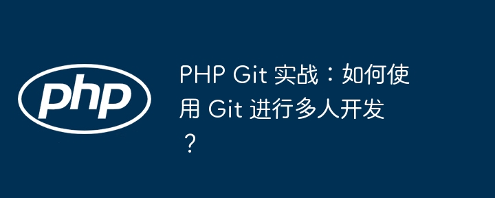 php git 实战:如何使用 git 进行多人开发?