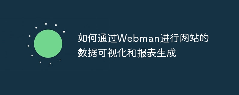 如何通过Webman进行网站的数据可视化和报表生成