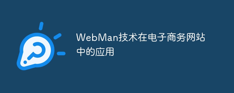 webman技术在电子商务网站中的应用