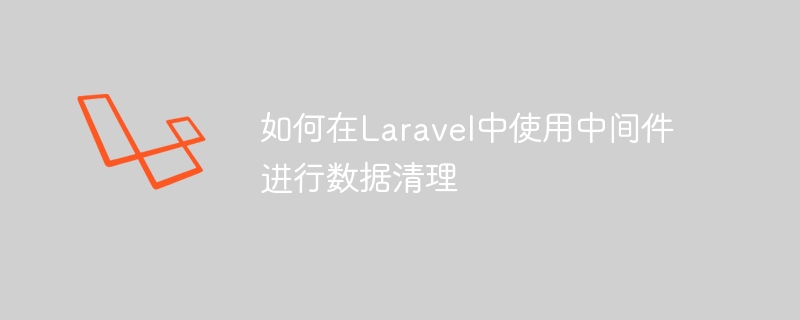如何在laravel中使用中间件进行数据清理