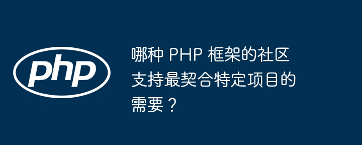 哪种 PHP 框架的社区支持最契合特定项目的需要？