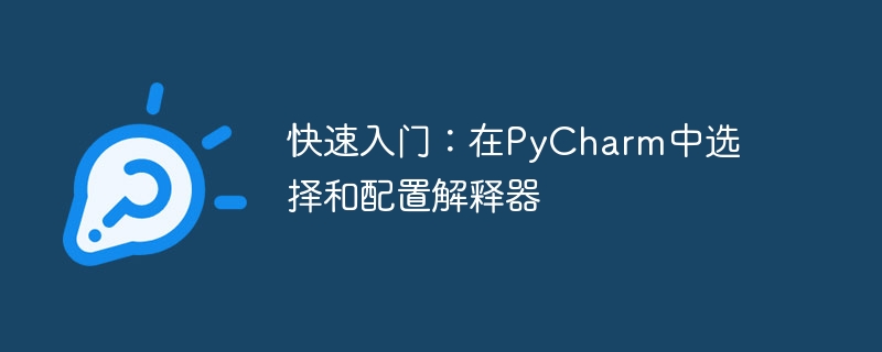 PyCharm指南：如何选择和配置解释器入门