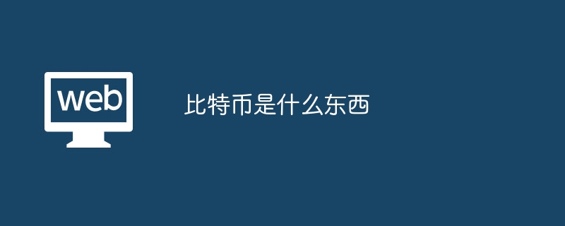 比特币是什么东西